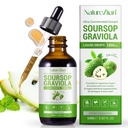 Soursop Graviola Tekoče kapljice - Soursop Bitters Liquid - Soursop Leaves Extract - Naravni antioksidant - Podpora celic in regeneracija - Imune Boost - Sprostitev - Jetra in spanje (1)