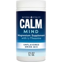Natural Vitality Calm Mind, Magnezijev Citrat + L-Theanin Powder, Dopolnilo za razbremenitev stresa, Gluten Free & Vegetarian, Unflavored, 12 oz.
