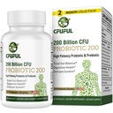 Probiotiki za ženske in moške, 200 milijard CFU 12 sevi s 3 Organic Prebiotics in probiotiki za prebavnega zdravja Gut, Imuni, napenjanje in plin, energija, Splošno zdravje, Rok uporabnosti Stable - 2 mesecev