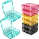 Majhne tablete Box 8 kos,Cute Travel Pill Organizer Primer Mini Tiny Clear Plastic shranjevanje kontejnerji Prenosni za žepno torbico