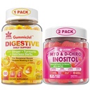 Bundel: ingver žveči dopolnilo Gumies & Inositol Gumies Idealno 40:1 Razmerje Myo & D-Chiro Inositol