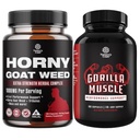 Bundele Horny Kozja trava s črnim korenom Maca, Tongkat Ali, Saw Palmetto & Panax Ginseng ekstrakt za Stamina & Energija in ekstra moč Testosteron Booster - mišice širitve dodatek za moške