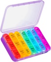 Asprink tablete Organizator 3 krat na dan, velike tablete primeru z 21 Compartment tablete organizator potovanja, da Hold Vitamins, Medicina