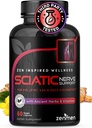 Sciatic Živčne podporne kapsule - Upravljanje spodnji hrbet, Joint & Leg vprašanja - Vitamini B1, B6, B12 & Magnezij z naravnimi zelišči - 60 Veganske kapsule, tretja stranka Tested, 30 Day Supply, Made in The ZDA