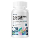 Magnezij Glicinat 400 MG na odmerek 100% kelirano za visoko absorpcijo, nežno na želodcu, ne-GMO, 90 vegetarijanskih kapsul