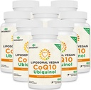1000mg liposomski CoQ10 Ubikinol, 480 Veganski softgels, visoka absorpcija Ubikinol CoQ10 dodatek, Aktivna antioksidantna oblika koencima Q10 za delovanje srca in proizvodnjo energije