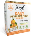 Konsyl Daily Fiber Orange 100% naravni Psylium Husk prašek - naravno sladkan - Gluten Free - 30 posameznih pakiranjih