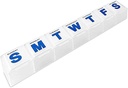 Tedenske tablete Organizator - ekstra velike tablete, Medicina, Vitamin Organizator Box, Weekly, Dnevni načrtovalec Container z enostavno prebrati pisma, BPA brezplačno - Dnevno potovanje 7 dan Medicina tablete Box
