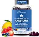 Urinary Harmony D Mannose Gummies za zdravljenje urinarnega trakta – D-mannoza in Hibiscus čiščenje, Flush & Zaščita urinarnega sistema – Potent Formula, zdravilo brezplačno – 60 Berry Lemon Flavor Gummies, 20 Day Supply