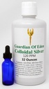 Lab Tested Certified 120ppm Koncentriran Pure Colloidal Silver z GOE (1 Quart) s steklenico Free Dropper. Poročilo laboratorija dokumentirano.