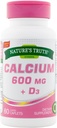 Resnica narave Kalcij 600 mg + D3-60 Obloženi kapsuli, pakiranje po 2
