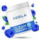 XEELA Pre Workout Powder - Clean & Tested - Jitter prost, varno in naravno - povečanje termogene energije, Focus, in vzdržljivost w/creatin, organski kofein, in rastlinsko osnova citrulin (modra malina)
