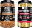 SESTAVINE CEYLONA CINNAMONA in Berberina Kapsule paket (730 Kapsule vsaka) Ne Magnezij ali riž polnila, laboratorij preverjen