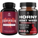 Sveženj čistega Forskolin Extract dodatek za izboljšano energijo za odrasle-plant-na osnovi energije dopolnila in Horny Koze izvlečki kompleks za izboljšano energijo in Stamina