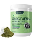 Eterične snovi za živali Zeliščna zelena alternativa za pse in mačke - super zeleni powder zeliščni dodatek s Spirulina, antioksidanti, klorofil - 12 Oz