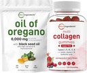 Mikro sestavine Olje Origano Softgels 6.000mg na Serving & Multi Collagen Peptides Gumies paket 