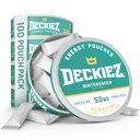 Energijske vrečke Deckiez, 5 pločevink (100 vrečk), dodatek brez sladkorja, kavne vrečke in energijski napitek Alternativna, 50mg vrečke iz kofeina, Wintergreen aroma