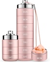 Mossime Metal Travel Organizer, Prenosni 7 dan Vitamin Organizator Stackable, Vodoodporne 1 krat na dan Pill Box, velike tablete Kontejner, Daily Medicine Organizator za vitamine, ribje olje, dodatek