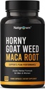 Natrupljeni Horny Goat Weed in Maca Root Extract dodatek za moške in ženske (Epimedium Extract, Hornygoatweed) Veganske kapsule -120 Ct