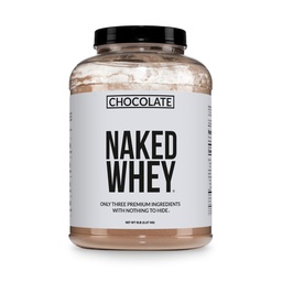 Naked Whey Protein Supplement v prahu, čokolada, brez GSO, brez soje, brez glutena mišična rast in regeneracija 60 Serving, 5 Ib