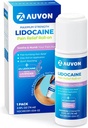 AUVON Lidokain Roll-on z eteričnim oljem, brez aparata za mess, Max moč lidokain, Hitro absorbiranje Numb & Soothe Pain Relief za kolena, ramena, FSA/HSA upravičen, sivkender, 2,5 OZ, 1 pakiranje