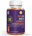 Klinični Daily Complete Kids Multivitaminski Daily Gummy dodatek za možgane, vid, kosti in imunskega zdravja. Vitamini A, C, E,D,B6,B12, Folat, Biotin, Eterični minerali. 90 brez glutena, njami