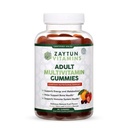 Halal Adult Multivitaminski žvečilni gumiji za moške, ženske, Popolna vsakodnevna prehranska podpora z Biotin, Vegan, Natural Fruit Flavors, Non-GMO, Made in USA - Halal Vitamini