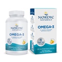 Nordic Naturals Omega-3, Lemon Flavor - 120 Soft Gels - 690 mg Omega-3 - Ribje olje - EPA & DHA - Imunska podpora, zdravje možganov in srca, Optimalna Wellness - Non-GMO - 60 Servings