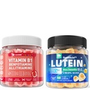 Lutein brez sladkorja 20mg 40mg + vitamin B1 Gumies