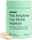 H-PROOF Kadarkoli pijete vitamine, jetra zdravje in imuniteta podpora z elektroliti, Mlečni osat, in vitamini B & C - 40 Žvečljive tablete (20 Serving), Vegan, Tangerine