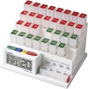 Medcenter Mesečni sistem tablete Organizator 4 krat na dan, 31 dan Tablete Organizator Box z govoreči alarm opomnik sistema, mesečni tabletke Box za dnevno zdravljenje, Darilo za mamo, oče, Starejši