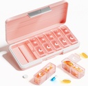 Betife AM PM tablete Organizator 2 krat na dan, 7 Day tabletke Box tedenske tablete Organizator potovanje z ločenim vsebnikom, Prenosno dnevno Medicine Planner Dispenser Primer za vitamine, ribje olje, dodatki