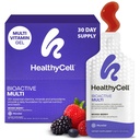 Healthycell Bioactive Daily Liquid Multivitamin za moške in ženske – 20+ Esencialni vitamini, Minerali in antioksidanti za možgane, srce, imuniteto, energijo, podporo kože in las - 30 Gel paketi