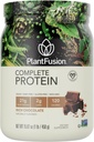 PlantFusion Complete Vegan Protein Powder - Protein Powder na osnovi rastlin z BCAA, Prebavne encime in Pea Protein - Keto, Brez glutena, brez soje, brez sladkorja, brez sladkorja, brez GMO - Čokolada 1lb