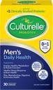 Culturelle Daily Health 8-in-1 Probiotic in multivitamin za moške - 30 Štetje - Naravno nasičeni probiotiki za digestivno zdravje in imunske podpore, z magnezij, vitamin D3, vitamin C, vitamin B12
