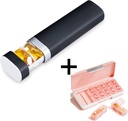 AM PM tablete Organizator 2 krat na dan, 7 dan tablete škatle teden tablete organizator potovanja z ločenim zabojnikom, Prenosno dnevno Medicine Planner Dispenser Primer za vitamine, ribja olja, dodatki
