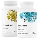 THORNE - Imunska podpora Combo - Vitamin D3 & Vitamin C Mešanica za zdravo imunske funkcije - 30 do 90 Servisi