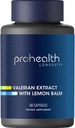 ProHealth Valerian Extract + Lemon Balm (60 kapsul) 160 mg Valerian + 80 mg Lemon Balm 