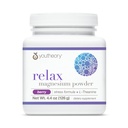 Youtheory Relax Magnezij Powder - Vegan Stress Relief Supplement with L-Theanine & GABA* - Podpira Relaxation* - Mlekarna, Soy & Gluten Free - Berry, 4.4 oz