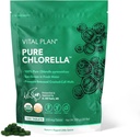 Vital plan Pure Klorella tablete - Sun Gojiti Klorella Pyrenoidosa dodatek dr Bill Rawls w/Broken Cell Wall - Organic Klorella w/Chlorophyll, razpokan Cell Wall & No Fillers (1000 Tabs)