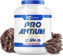 Ronnie Coleman Signature Series Pro-Antium Whey Protein Powder z BCAA in EAA je, Kreatin za regeneracijo in Lean Muscle Support, 30g Beljakovine na serviranje, dvojni čokoladni piškoti, 5 Lb