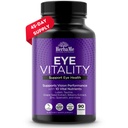 HerbaMe Eye Vitamini dopolnilo z lutein, borovnica, beta karoten, L-tavrin, cink in Quercetin, 90 Kapsule, Podpira vid, Okularno in makularno zdravje, Pomaga oči Filtriraj modro svetlobo