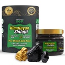Wellness Nest Gold Grade Pure Himalaaan Shilajit Resin: Ultimate Potence za moške in ženske - 24k Gold, 75%+ Fulvic Acid, Lab Test Report vključuje - 30g (1 paket), 75 Servings