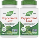 Naravna pot Premium Zeliščni Peppermint List, Tradicionalna digestivno pomirjujoče in neugodno podporo*, 700mg na serviranje, 100 kapsul (Pack of 2)