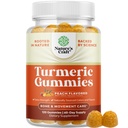 Natures Craft Turmeric Gummies for Adults - Extra Strength Immune Support Gummies with Turmeric Curcumin, Black Pepper Extract and Ginger - Peach Flavor Vitamins for Adults - 120 Count