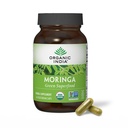 ORGANSKI INDIA Moringa Kapsule Organic - Moringa dodatek - Zelena Superfood, Moringa List Kapsule, Pure Supergreen, Vegan Greens, Nature's Multivitamin, Vegan, Gluten-free - 60 kapsul