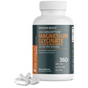 Bronson Magnezij Glycinate 200 mg Visoka absorpcija Chelllirana puferska nežna na trebuhu, ne-GMO, 360 vegetarijanske kapsule