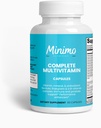 Popolna multivitaminska + immuniteta, 60 kapsul, testirana 3. stranka, dnevni dodatek za moške, ženske, odrasle, brez glutena, ne-GMO, 30 služabnikov