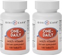 GeriCare One-Daily Multi-vitamin tablete Prehranska dopolnila 100 Število (Pack of 2)