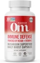 Om gob Superfood Imunska zaščita gob Kapsule Superfood dodatek, 90 Štetje, 30 dni, Mešanica gob, Reishi, Turčija Tail, Maitake, Agaricus Blazei, Vitamin C, Vegan